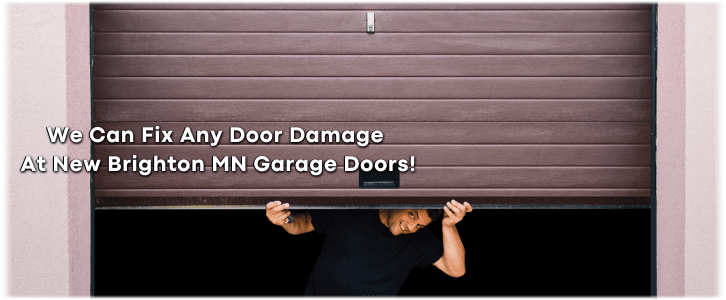 Garage Door Off Track In New Brighton MN